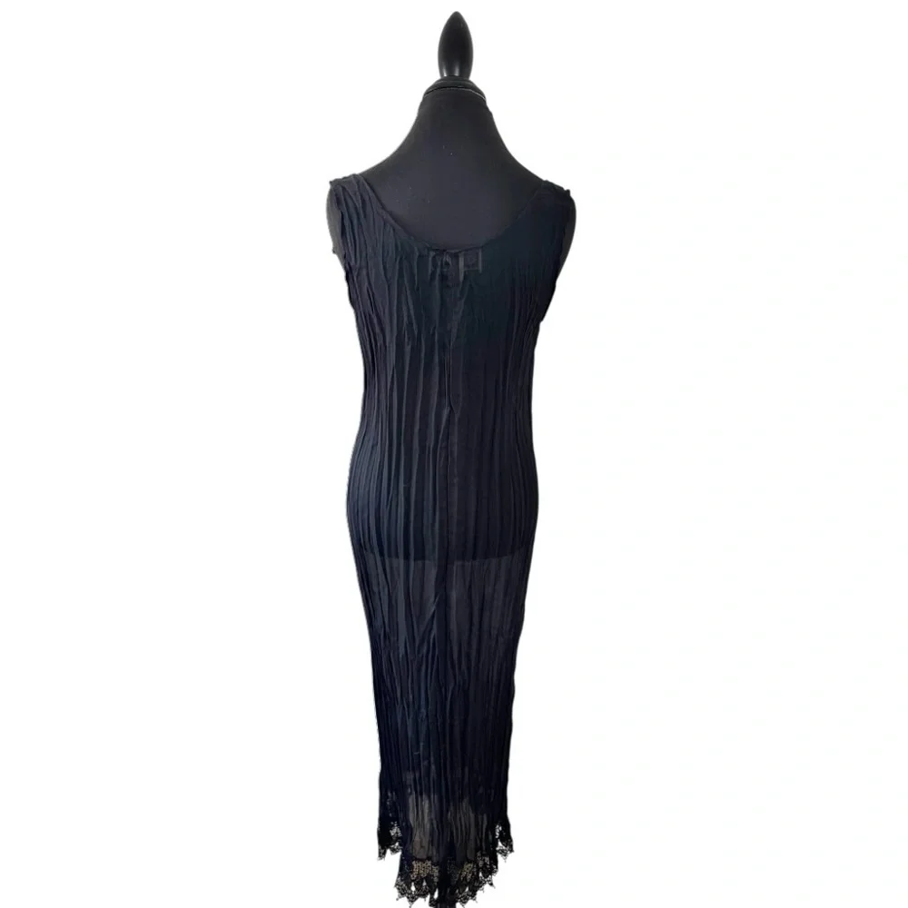 Vtg Danielle Karen Lace Slip Dress - Picture 4 of 15